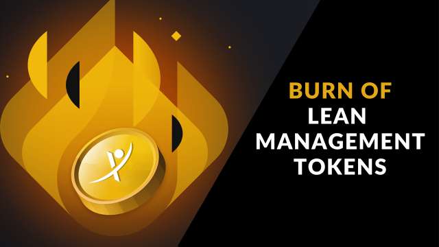 Burn of Lean Management Tokens